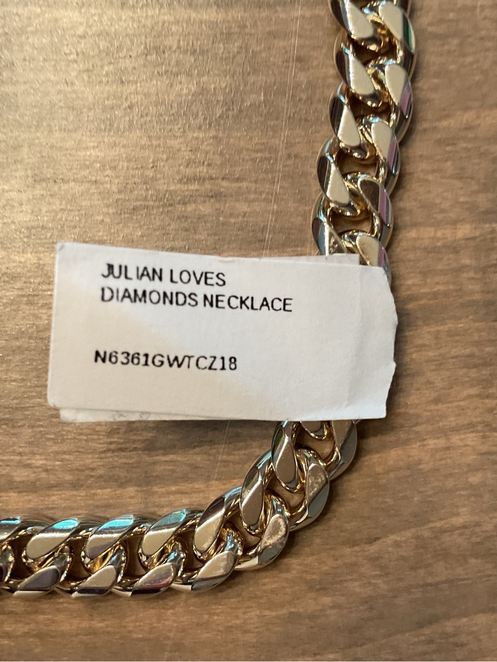 Melinda Maria Julian Loves Diamonds Necklace 6.8mm - Picture 5 of 6